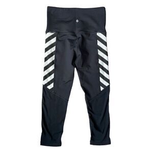 REVOLVE x VIMMIA Black High Waist Bumble Panel Crop Legging Small Mesh Active